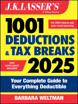 cover image of J.K. Lasser's 1001 Deductions & Tax Breaks 2025